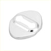 Shiny chrome finished oval keyhole cover with smooth edges for 4 x toyota car door lock latch striker caps