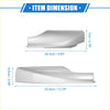 Silver sleek curved car roof rack side rail end cover with glossy finish for toyota rav4 2006-2012