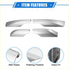 Silver polished abs plastic roof rail covers for toyota rav4 2006-2012 direct fit side rails end covers