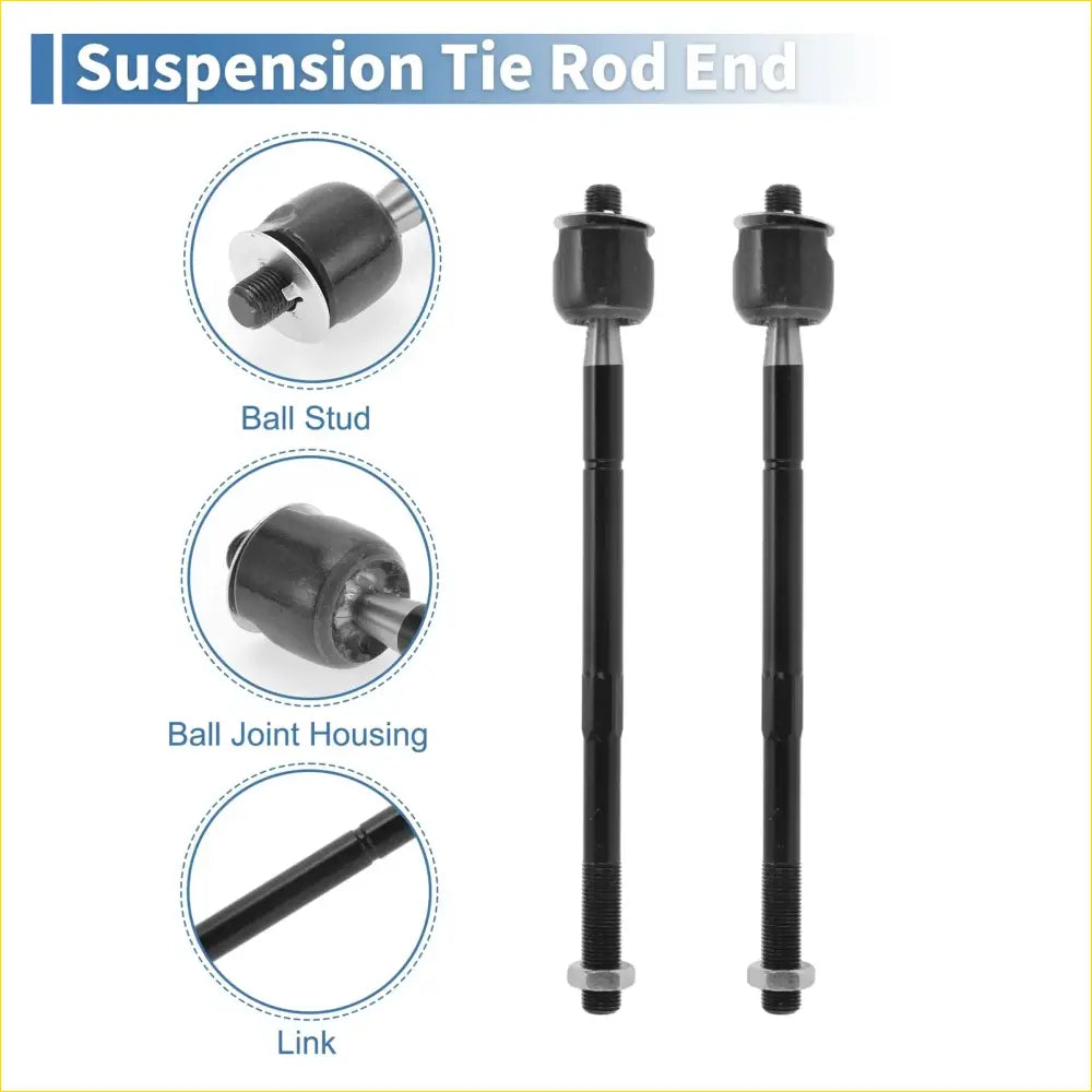 4 x Front Inner Tie Rod End Links for Toyota Tacoma (2005-2015) - Steering