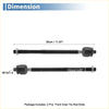 Black front inner tie rod end links for toyota tacoma 2005-2015 with threaded ends and spherical joints 30cm long