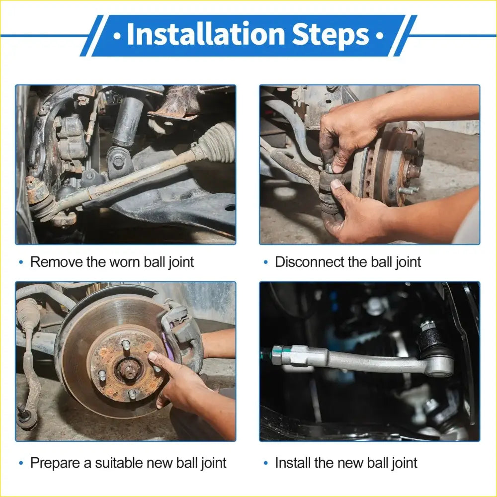 4 x Front Upper & Lower Ball Joints for Toyota Tacoma (2005-2021) - Steering