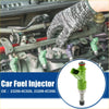 Green plastic fuel injector with metallic nozzle and black base for toyota hilux vigo land cruiser 2005-2015
