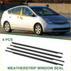 Black rubber weatherstrip window seal for toyota prius 2004-2009 designed to fit car windows perfectly