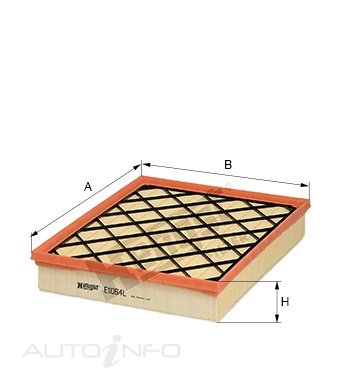 Hengst Air Filter Bmw X5 3.0 Diesel 08-On - E1064L