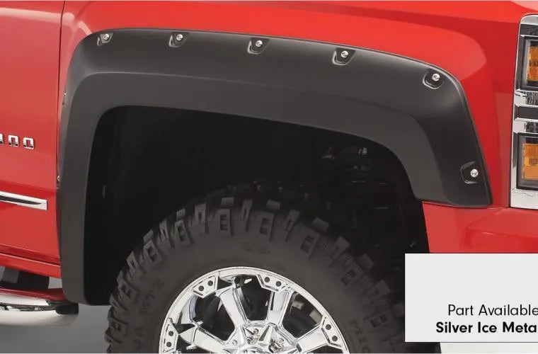 Bushwacker Fleetside Pocket Style Flares 4pc - Quicksilver (Silverado 2500 16-17)