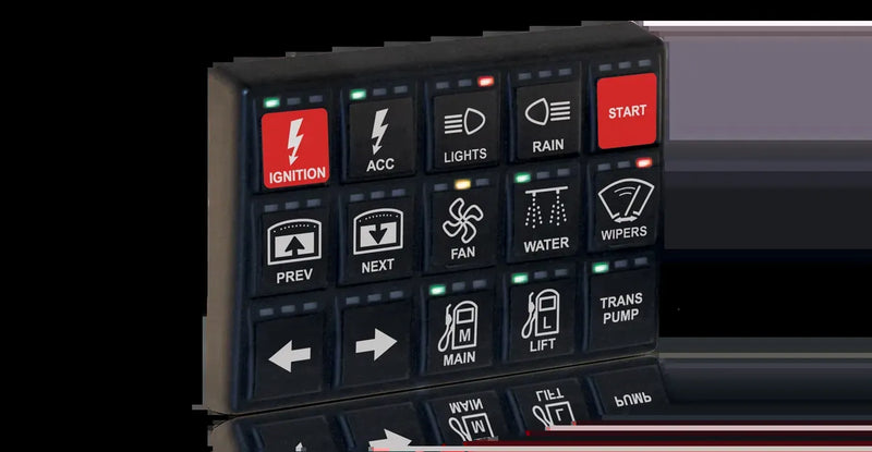 Motec CAN 15 Button Keypad - 3 x 5 Horizontal