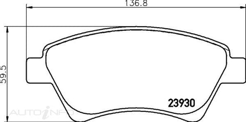 C-Plus Brake Pads Front Renault Meg 02-On - MDB2327