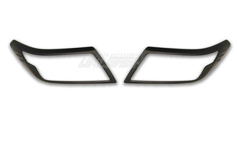 Black Headlight Cover/Surrounds for Nissan Navara NP300 ST/ST-X 2021-2025