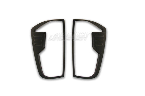 Black Taillight Covers/Surrounds for Nissan Navara NP300 ST/ST-X 2021-2025