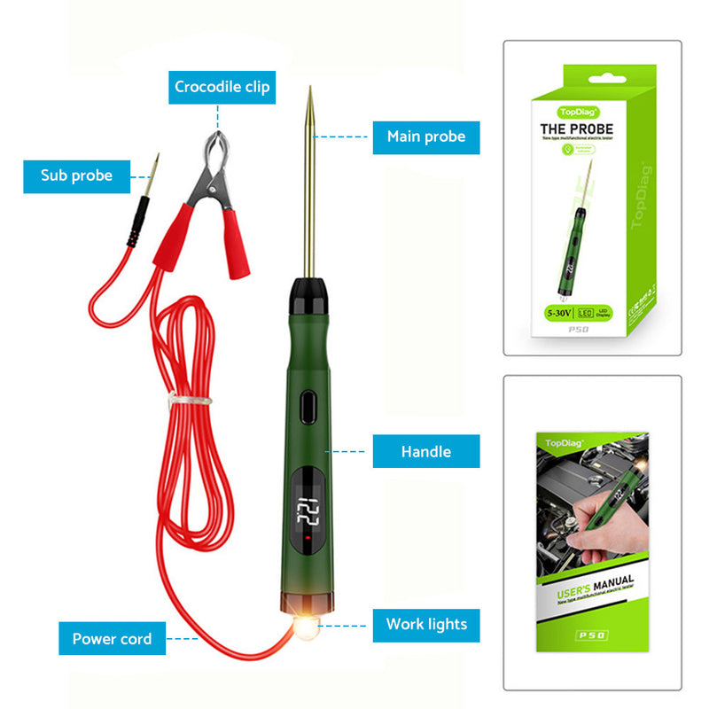 Auto Car Circuit Tester Pen Probe Light Tool to suit 6V 12V 24V Vehicle Ele — image 1