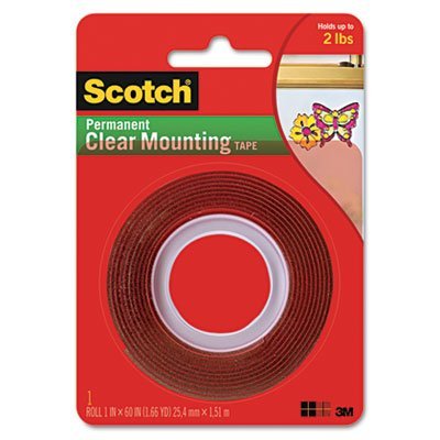 3M Scotch 4010 Clear Mounting Tape Heavy Duty