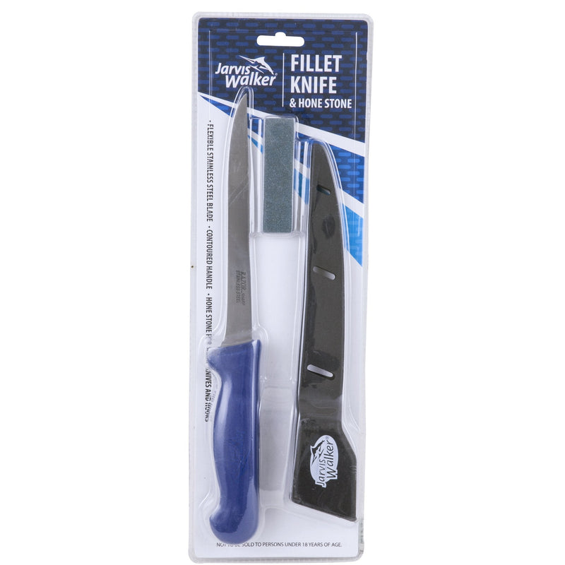 Jarvis Walker Fillet Knife 7in. & Hone Stone 42025