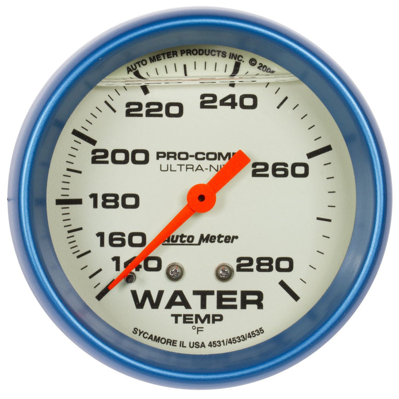 AutoMeter Ultra-Nite 2-5/8in Water Temp AU4231