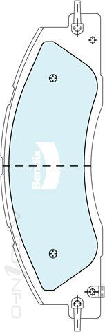 Bendix Brake Pads Front Ram 2500 10-On19 - DB27054WD