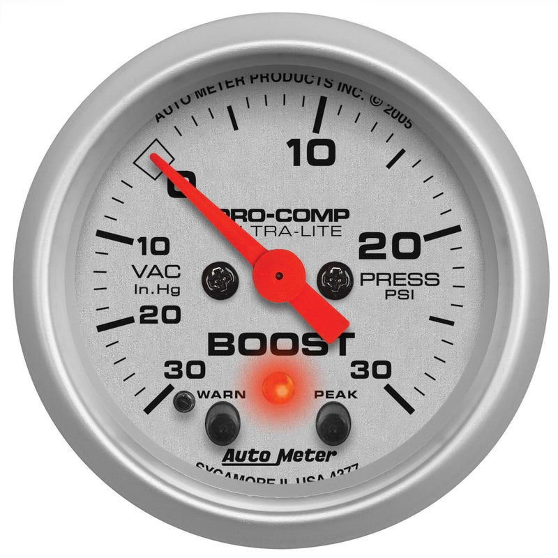 AutoMeter Ultra-Lite 2-1/16in Boost/Vac AU4377