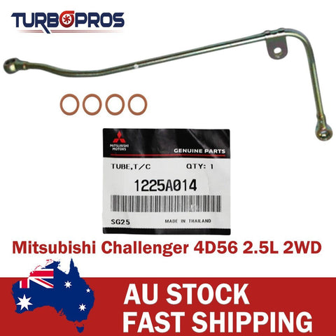 Mitsubishi Challenger 4D56 2.5L 2WD Genuine Turbo Oil Feed Pipe+Gaskets