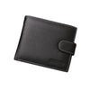 Men's Bi-Fold Wallet Black Top Layer Cowhide Leather With Card Slots & Coin Pock — image 3