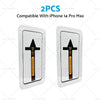 iPhone 14 / Pro / Max / Plus 2PCS Tempered Glass Screen Protector Suitable
