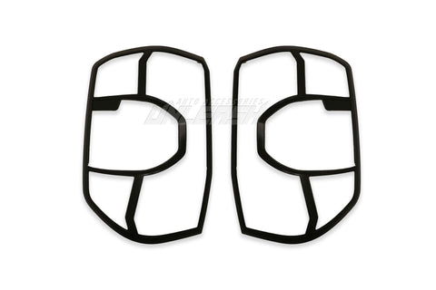 Black Taillight Covers/Surrounds for Ford Next-Gen Ranger 2022-Current