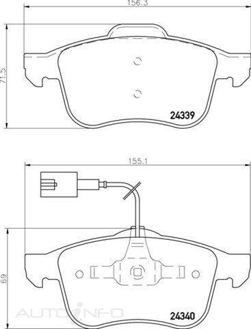 C-Plus Brake Pads Front Alfa 159 Brera - MDB2790