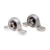 8 / 10 / 12 / 20mm Inner Diameter 4x Ball Bearing Pillow Block Zinc Alloy Metal Suitable