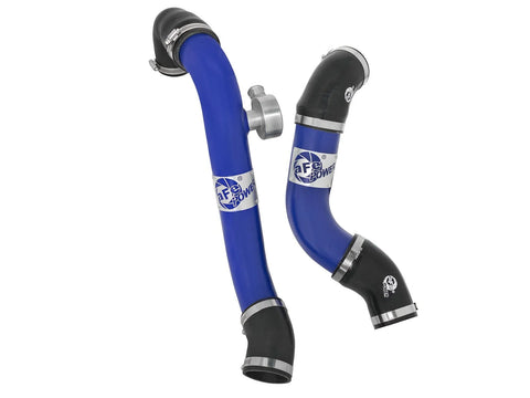 aFe BladeRunner Intercooler Tubes - Hot + Cold Side (Mustang EcoBoost 2015+) Blue — fits Ford Mustang Ecoboost