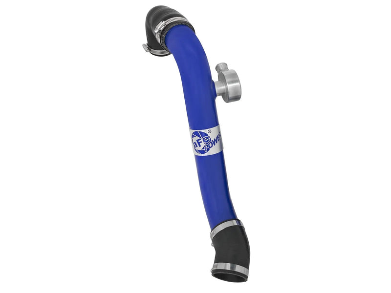 aFe BladeRunner 2-1/2" Intercooler Tube - Hot Side (Mustang EcoBoost 2015+) Blue — fits Ford Mustang Ecoboost