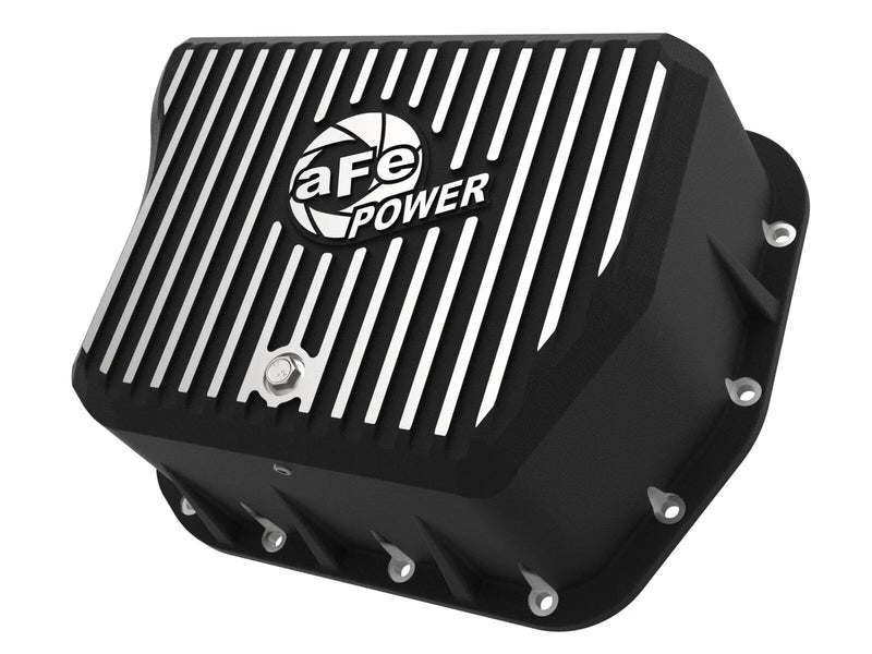 aFe Transmission Pan - Machined Fins (Dodge 2500/3500 Cummins 94-07) - Black