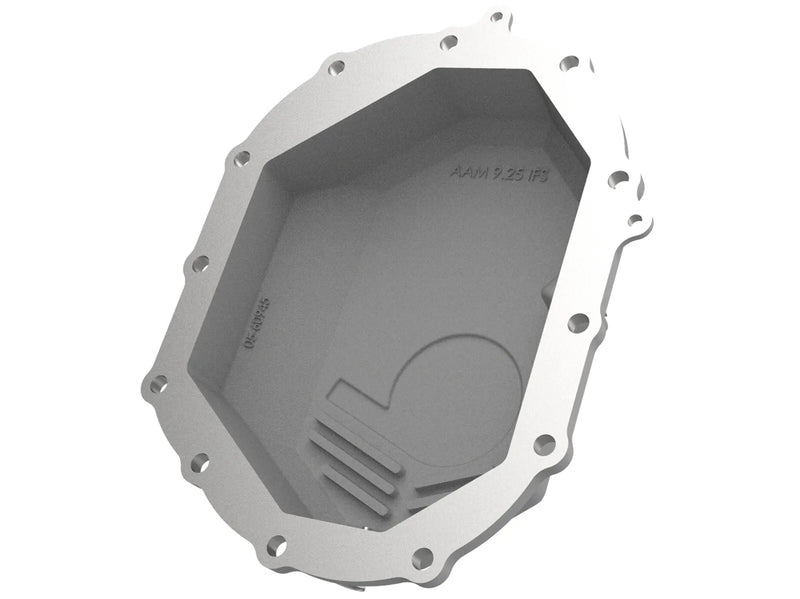 aFe Street Series Front Differential Cover Raw - Machined Fins (Silverado/Sierra 11-18)