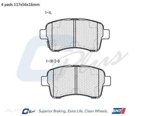 C-Plus Brake Pads Front Suzuki Aer 02-On - DB1743CP