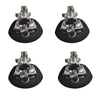 4x Chrome Power Operated Recessed Folding Whale Tail T-Lock Handle to suit — image 3