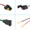 Harness Kit 12V Car LED Fog Light On Off Switch Wiring Fuse Relay — image 3
