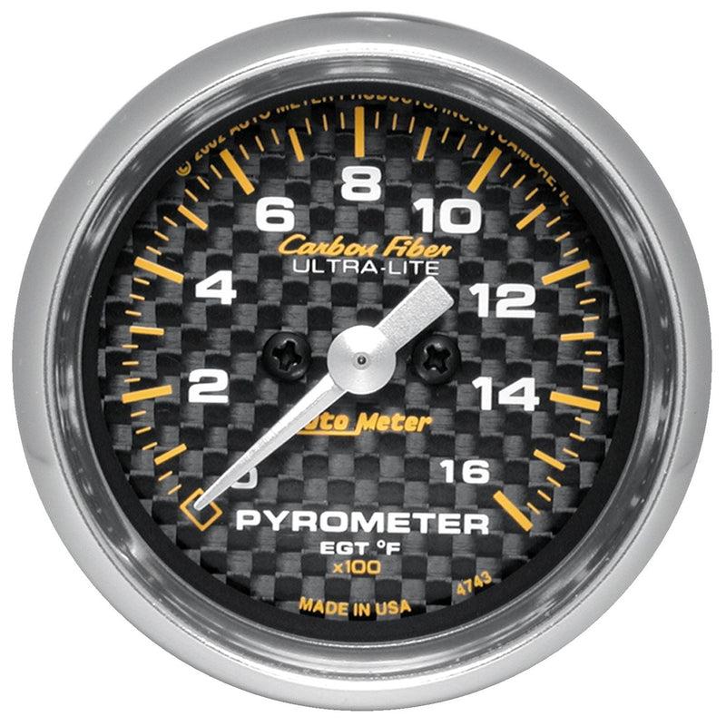 AutoMeter Carbon Fiber 2-1/16 Pyrometer AU4744