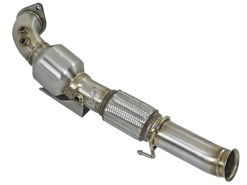 aFe Twisted Steel Down-Pipe - Street Series (Focus RS EcoBoost 16-18) — fits Ford Focus