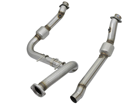 aFe Twisted Steel Down-Pipes - Street Series (F-150 Limited V6 19+/Raptor V6 17+) — fits Ford F-150 Raptor