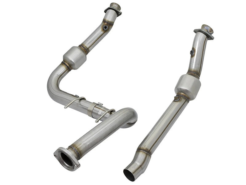 aFe Twisted Steel Down-Pipes - Street Series (F-150 Limited V6 19+/Raptor V6 17+) — fits Ford F-150 Raptor