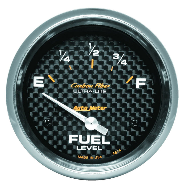 AutoMeter Carbon Fiber 2-5/8in Fuel Level AU4814