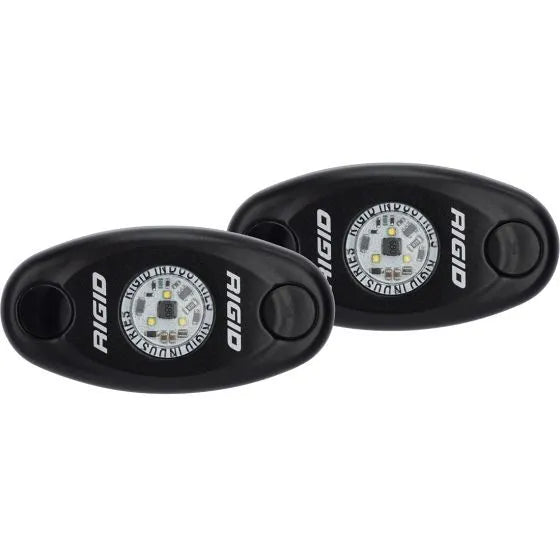 Rigid Industries A-Series Low Power LED Light - Red/Black Housing - Pair