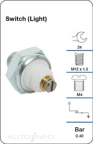 Tridon Oil Pressure Switch - TPS095