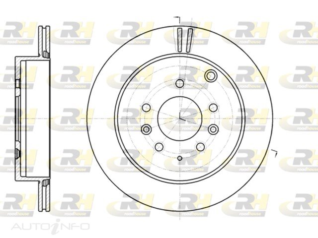 Brakeco Disc Rotor Rear Mazda Mpv 06-On - DR9652V-RH