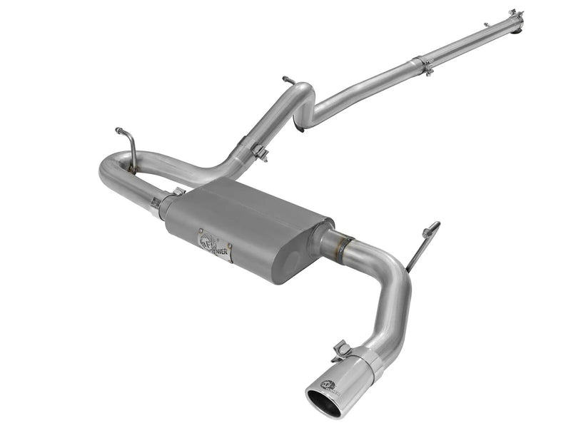 aFe Scorpion 2.5" Aluminized Steel Cat-Back Exhaust System (Wrangler JK Unlimited 07-18) — fits Jeep Wrangler
