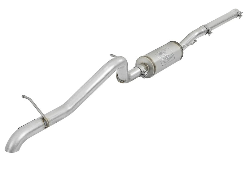 aFe Scorpion 2.5" Aluminized Steel Cat-Back Exhaust System w/Hi-Tuck Tip (Wrangler JK 07-18) — fits Jeep Wrangler