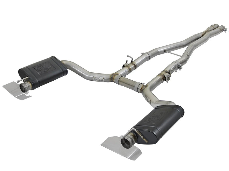 aFe MACH Force-Xp 3" 304 Stainless Steel Cat-Back Exhaust System (Challenger Hemi 2015+) — fits Dodge Challenger