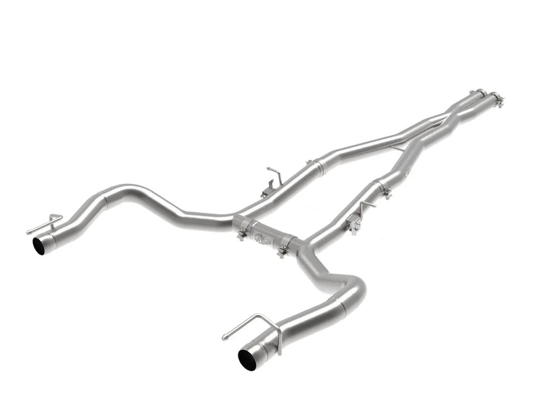 aFe MACH Force-Xp 3" 304 Stainless Steel Cat-Back Exhaust System (Challenger Hellcat 2015+) Muffler Delete — fits D...