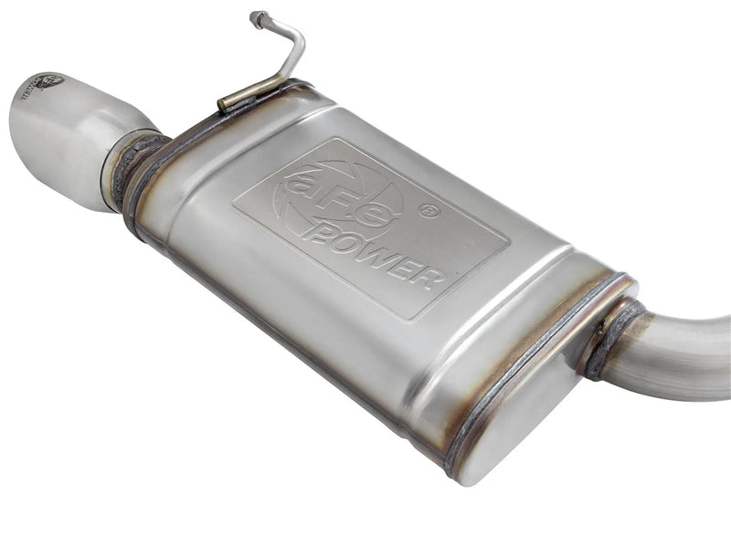 aFe MACH Force-Xp 3" to 2-1/2" 304 Stainless Steel Cat-Back Exhaust System (Mustang EcoBoost 2015+) Polished Tips...