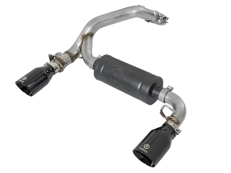 aFe Takeda 3" 304 Stainless Steel Axle-Back Exhaust System (Focus RS EcoBoost 16-18) — fits Ford Focus