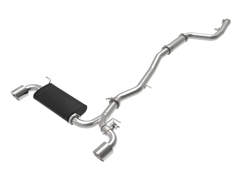 aFe Takeda 3" to 2-1/2" 304 Stainless Steel Cat-Back Exhaust System (Supra 2020+) Polished Tips — fits Toyota Supra