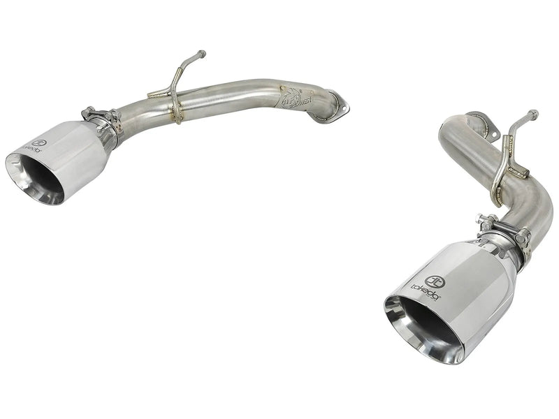 aFe Takeda 2-1/2" 304 Stainless Steel Axle-Back Exhaust System (Infiniti Q50/Q60 2014+) Polished Tips