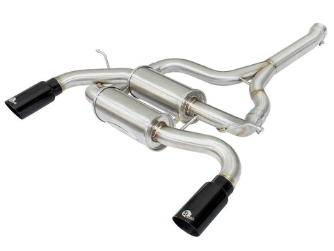 aFe MACH Force-Xp 2-1/2" 304 Stainless Steel Axle-Back Exhaust System (BMW 335i 12-15/445i 14-16) — fits BMW 3 Series